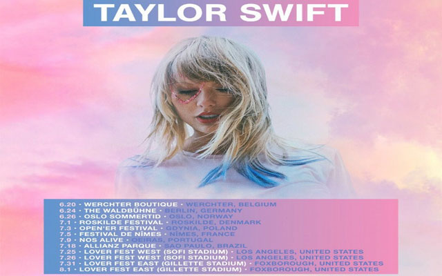 Taylor Swift Announces 2020 Tour for Lover - OyeYeah